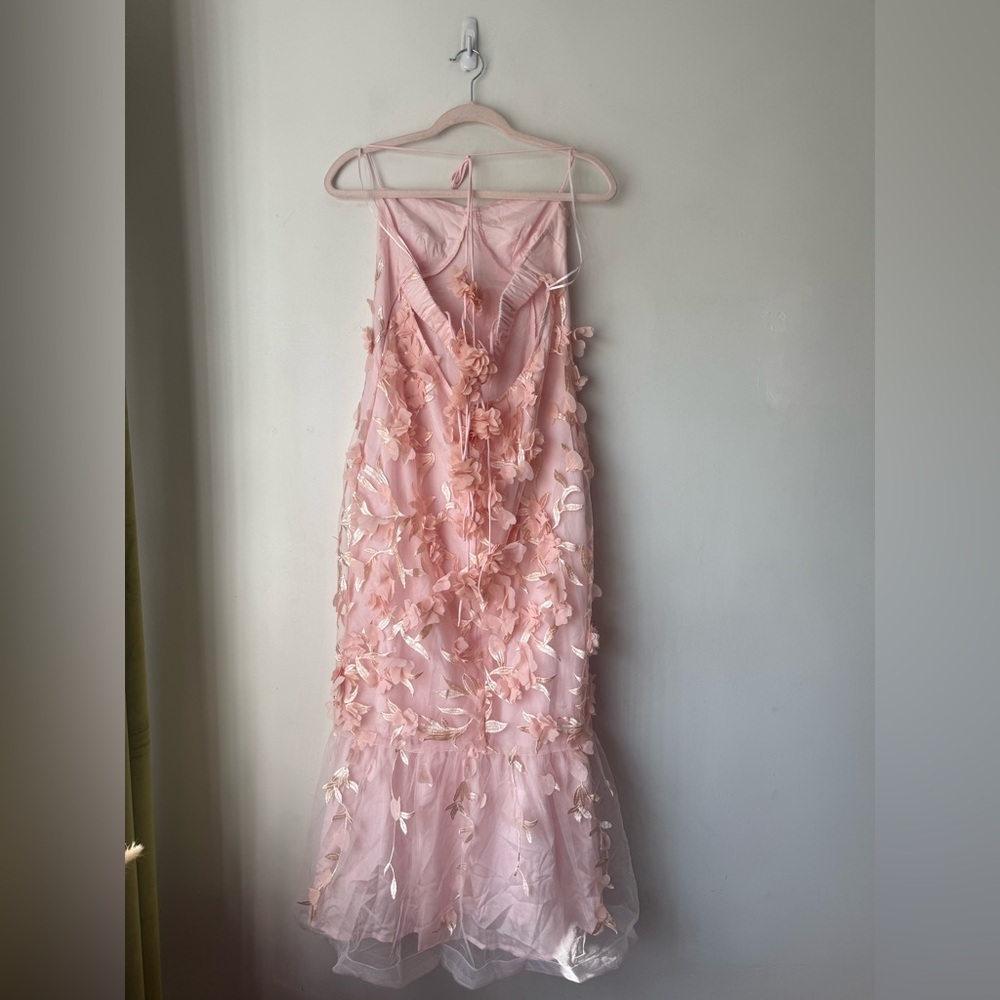 Hello Molly Enchanted Dream Blush Pink Midi Dress XL NWT - Picture 7 of 9
